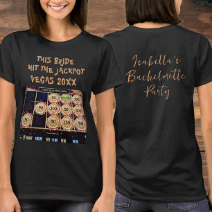 T-shirt Nom et photo de l'enterrement de vie de jeune fill