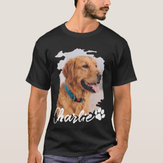 T-shirt Nom et photo de typographie moderne simple et cool