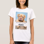 T-shirt Nom et photo de votre chien | Fier Chien Maman<br><div class="desc">Si vous êtes un fier propriétaire d'animal de compagnie qui a l'impression que votre chien est une famille,  voici la chemise pour vous ! La chemise dit "fier chien maman à" et a un endroit pour vous de personnaliser avec le nom de votre chien et la photo.</div>