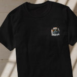 T-shirt Nom et photo du Cool de Grunge Moderne simple pour<br><div class="desc">Ce design simple et moderne est composé d'une typographie de script simple et moderne. Ajoutez une photo personnalisée de votre chien,  chat,  chiot ou chaton</div>