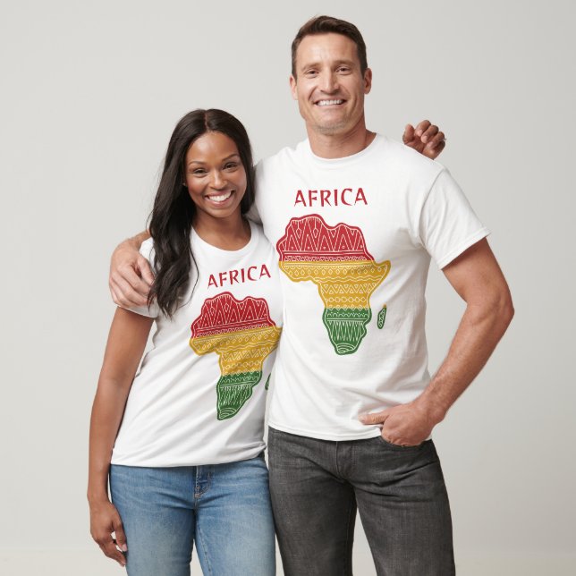 T-shirt Nom et texte personnalisés Afrique (Unisexe)