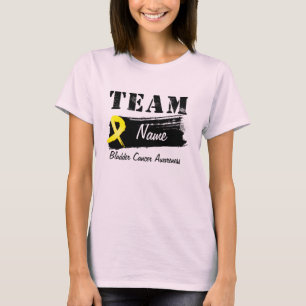 T-shirt Nom fait sur commande d'équipe - cancer de la