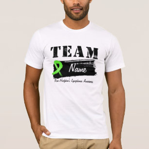 T-shirt Nom fait sur commande d'équipe - lymphome non