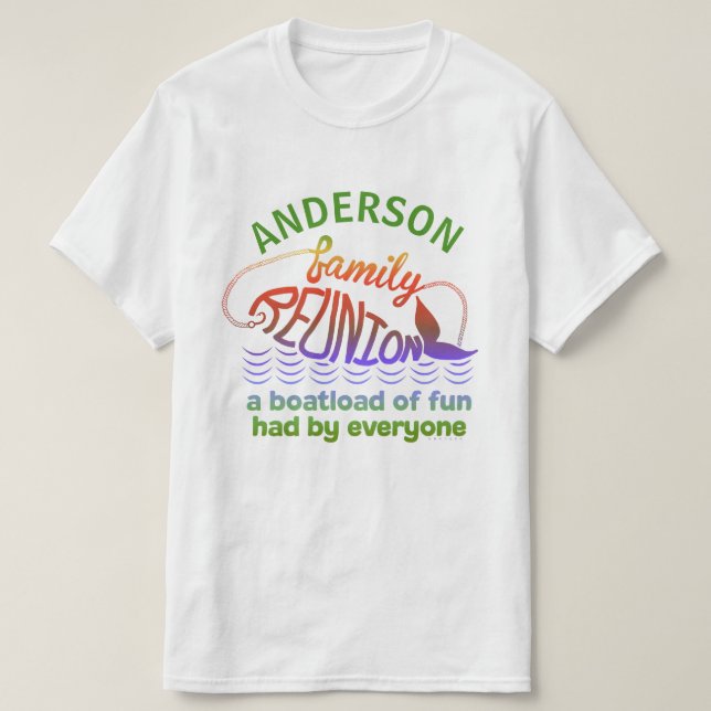T-shirt Nom | fait sur commande drôle de poissons de la (Design devant)