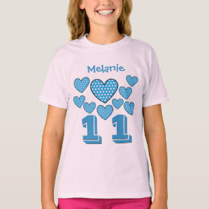 T-shirt Nom fait sur commande V23 de grand nombre de 11