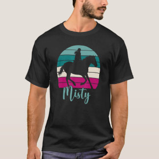 T-shirt Nom Fille Equestrian Misty Horse
