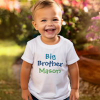 Nom grand frère coloré monogramme blanc