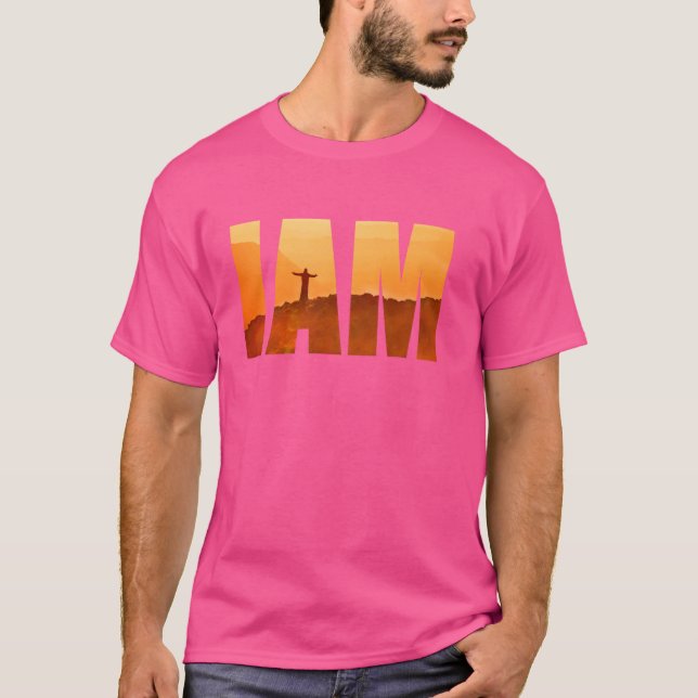 T-shirt Nom hébreu de DIEU IAM Yahweh foi chrétienne Jesu (Devant)