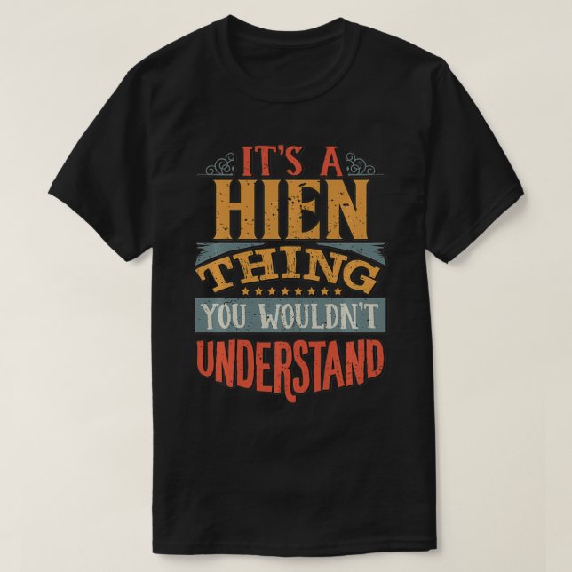 T-shirt Nom Hien (Design devant)