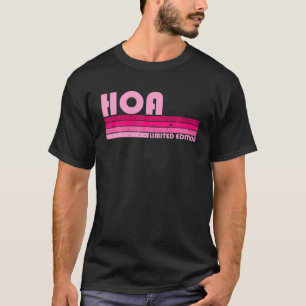 T-shirt Nom HOA Personnalisé Retro Vintage 80S 90S Annive