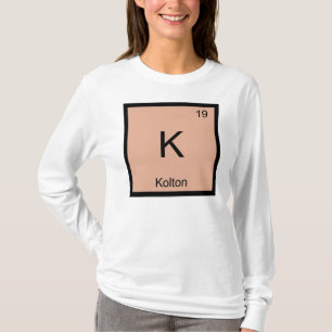 T-shirt Nom Kolton Chimie Élément Tableau Périodique