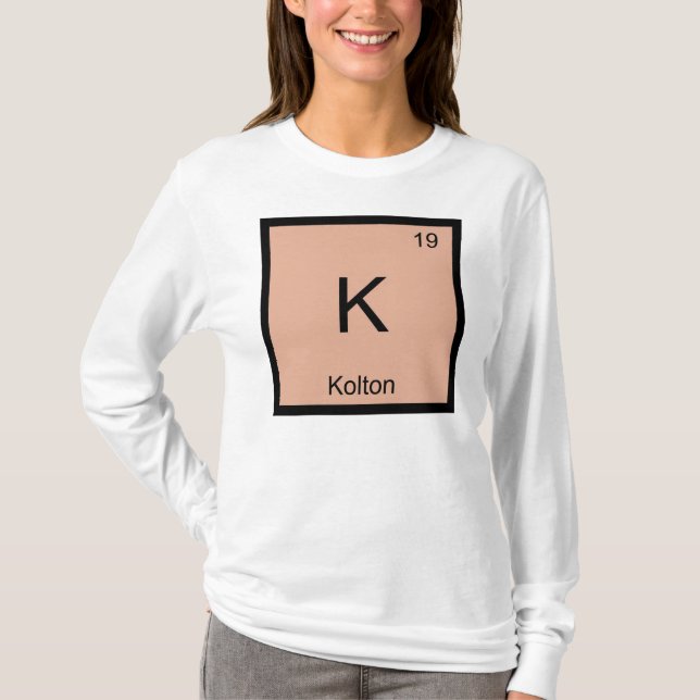 T-shirt Nom Kolton Chimie Élément Tableau Périodique (Devant)