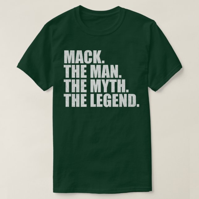 T-shirt Nom MackMack Nom Mack nom donné (Design devant)