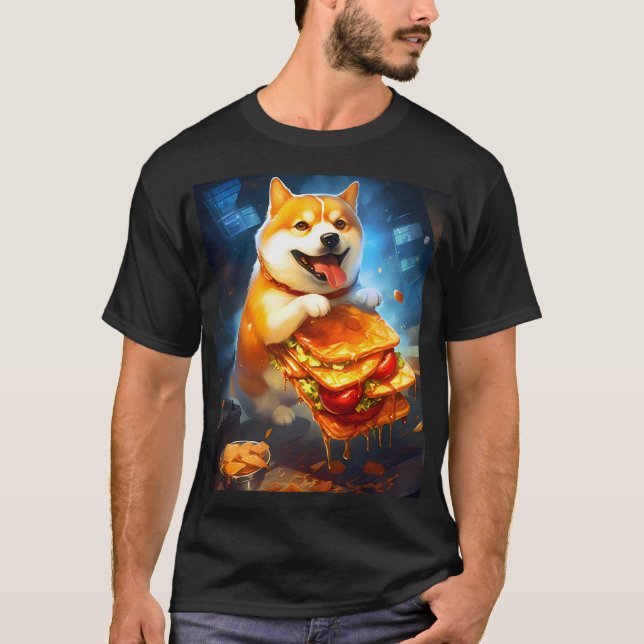 T-shirt Nom-Nom le Shiba Inu (Devant)