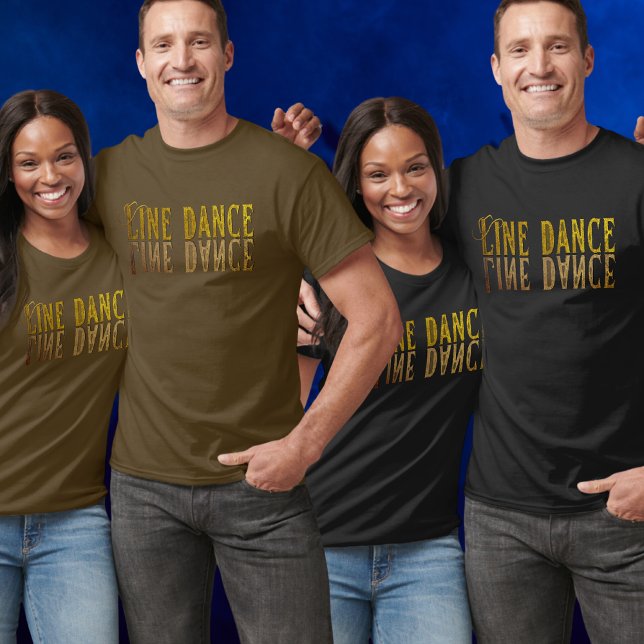 T-shirt Nom or princesse de danse de ligne (Créateur téléchargé)