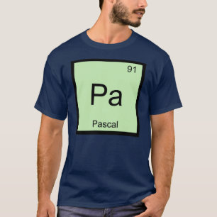 T-shirt Nom pascal Élément de chimie Tableau périodique
