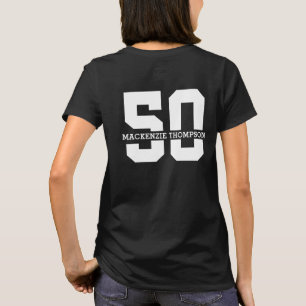 T-shirt Nom personnalisé 50e anniversaire Moderne