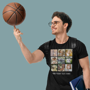 T-shirt Nom personnalisé 9 Collage photo