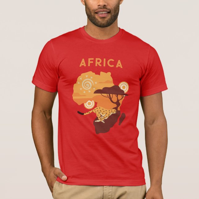 T-shirt Nom personnalisé Afrique (Devant)