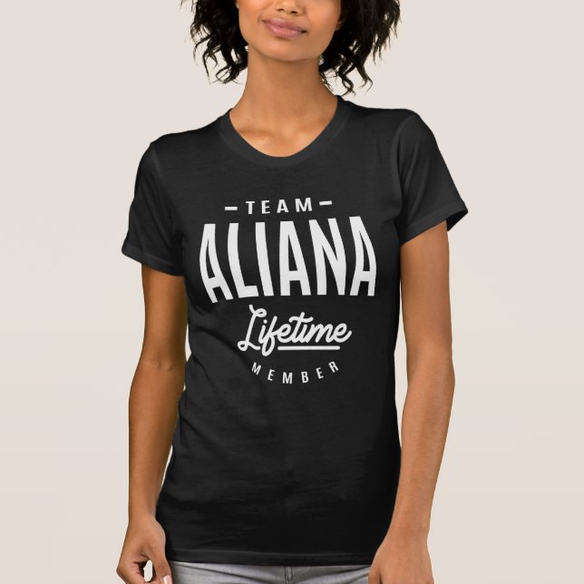 T-shirt Nom personnalisé Aliana (Devant)
