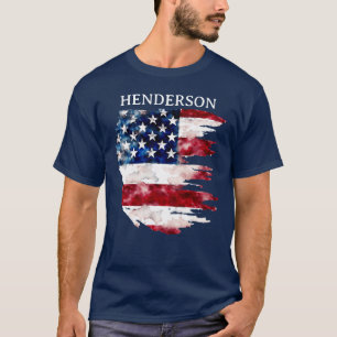 T-shirt Nom personnalisé American Flag