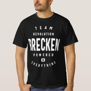 T-shirt Nom personnalisé de la révolution d'équipe Brecken