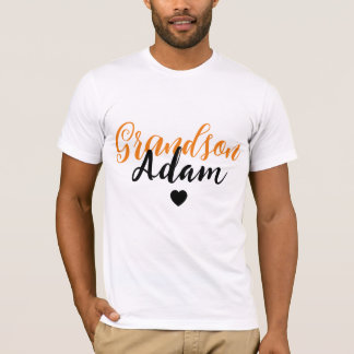 T-shirt Nom personnalisé de petit-fils moderne - Personnal