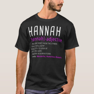 T-shirt Nom personnalisé Description Hannah Premium