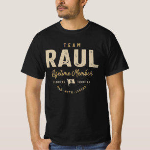 T-shirt Nom personnalisé du membre à vie de l'équipe Raul