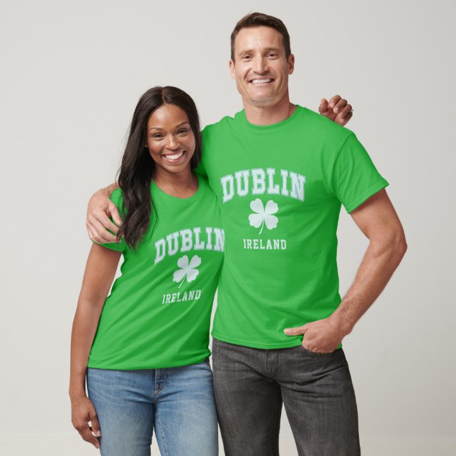 T-shirt Nom personnalisé Dublin Irlande (Unisexe)