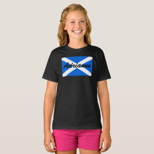 T-shirt Nom personnalisé Ecosse Flag