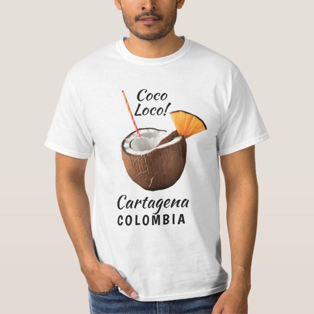 T-shirt Nom personnalisé & Emplacement Coco Loco (Devant)