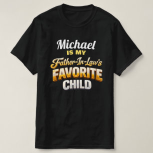 T-shirt Nom personnalisé Enfant préféré du beau-père Drôle
