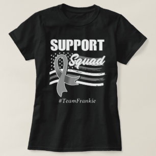 T-shirt Nom personnalisé Équipe de soutien à la sensibilis