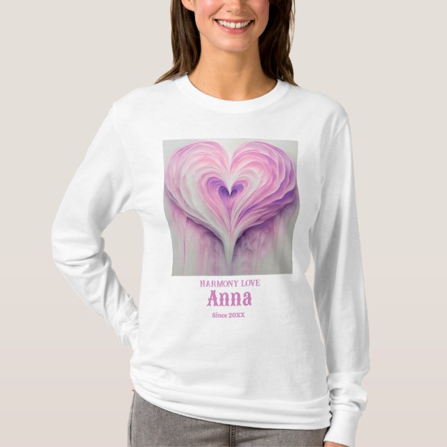 T-shirt Nom personnalisé et date spéciale (Devant)
