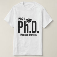 Nom personnalisé et doctorat de l'annéet-shirts