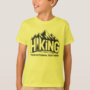 T-shirt Nom personnalisé et texte Randonnée