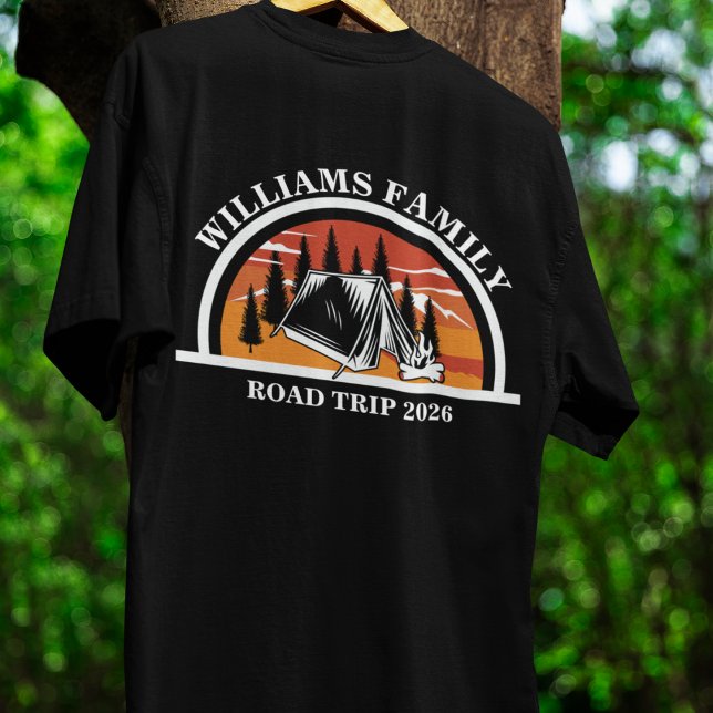 T-shirt nom personnalisé famille vacances montagne Voyage  (Créateur téléchargé)