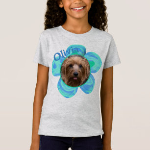 T-Shirt Nom personnalisé Fleur photo