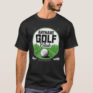 T-shirt NOM personnalisé Golfing Pro Golf Club Player