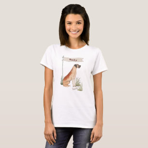 T-shirt Nom personnalisé Great Dane Pet Chien