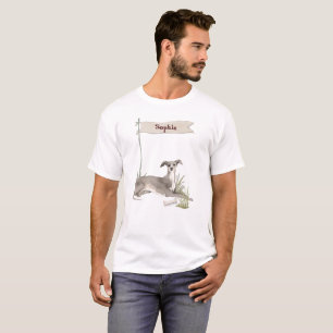 T-shirt Nom personnalisé Italien Greyhound Animal Chien