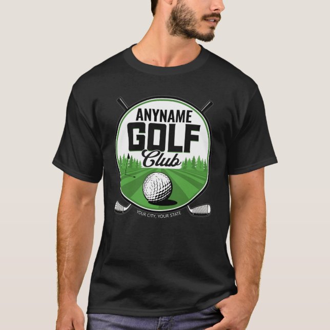 T-shirt Nom personnalisé Joueur de golf Pro Golf Club   (Devant)