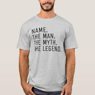T-shirt Nom Personnalisé L'Homme Le Mythe La Légende