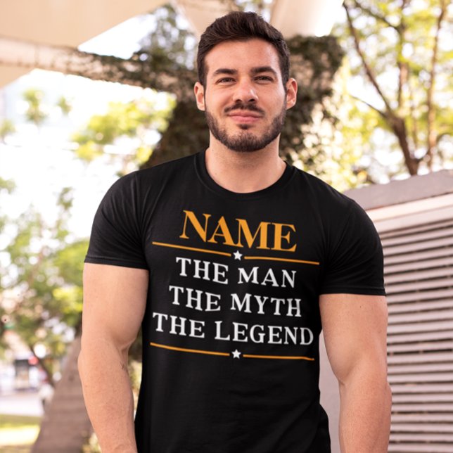 T-shirt Nom Personnalisé L'Homme Le Mythe La Légende (Créateur téléchargé)