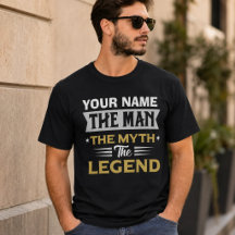 Nom personnalisé L'Homme Le Mythe La Légende T-S