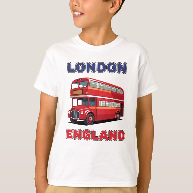 T-shirt Nom personnalisé Londres Angleterre (Devant)