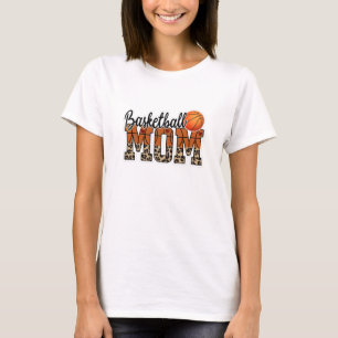 T-shirt Nom personnalisé Maman de basket-ball   Fête des m