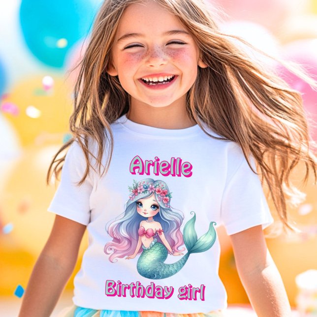T-Shirt nom personnalisé Mermaid Mint (Créateur téléchargé)