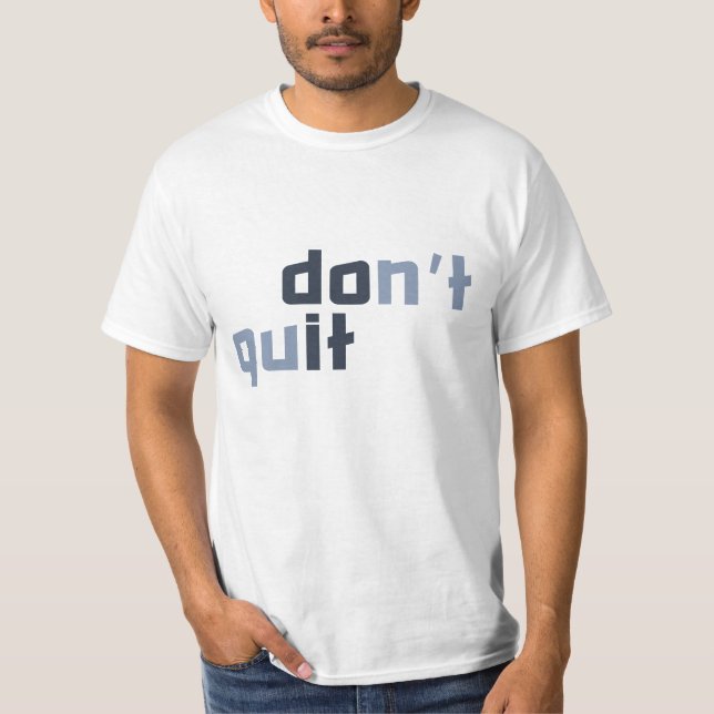 T-shirt Nom personnalisé "Ne quittez pas" (Devant)